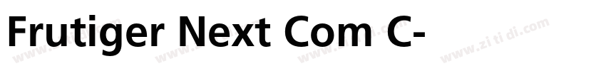 Frutiger Next Com C字体转换